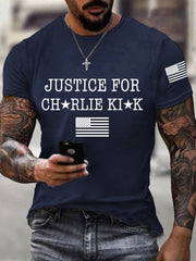Men's Justice for Charlie Kirk R.I.P Charlie Kirk Tee