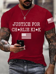 Men's Justice for Charlie Kirk R.I.P Charlie Kirk Tee