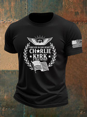 Men's Freedom Is Not Free R.I.P Charlie Kirk Short Sleeve T-shirt