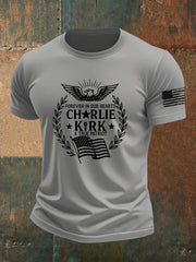 Men's Freedom Is Not Free R.I.P Charlie Kirk Short Sleeve T-shirt
