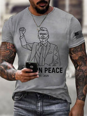 Men's Freedom Printed Casual T-shirt