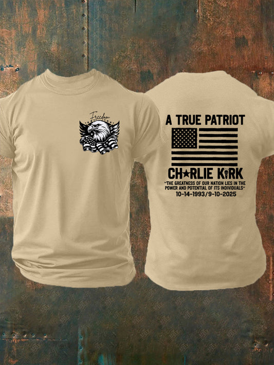 Men's Freedom Is Not Free R.I.P Charlie Kirk Short Sleeve T-shirt