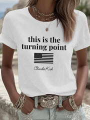 Women's Turning Point Rip Printed T-Shirt