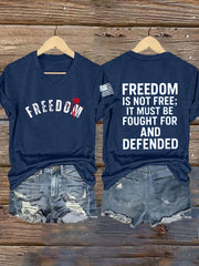 Women's Freedom Is Not Free This is the Turning Point R.I.P Charlie Kirk Short Sleeve T-shirt