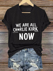 Women's Voice of Freedom Printed Casual T-shirt