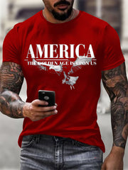Men's America The Golden Age Is Upon Us Print T-shirt