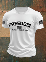 Men's Turning Point USA Flag Printed T-shirt