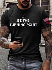 Men's Turning Point USA Flag Printed T-shirt