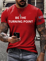Men's Turning Point USA Flag Printed T-shirt