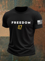 Men's Freedom 47 Flag Short Sleeve T-shirt