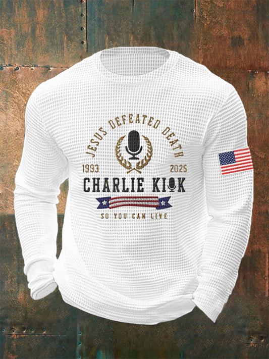 Men's Jesus Defeated Death So You Can Live R.I.P Charlie Kirk Top