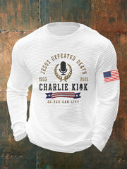 Men's Jesus Defeated Death So You Can Live R.I.P Charlie Kirk Top