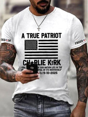 Men's Freedom Is Not Free R.I.P Charlie Kirk Short Sleeve T-shirt