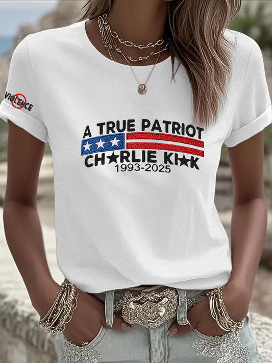 Women's Freedom Is Not Free R.I.P Charlie Kirk Short Sleeve T-Shirt