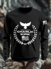 Men's patriotic print sweatshirt