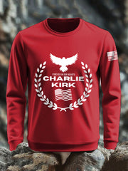 Men's patriotic print sweatshirt