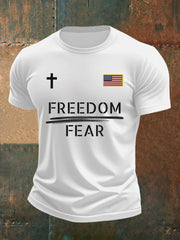 Men's Freedom Over Fear Short-sleeved T-shirt