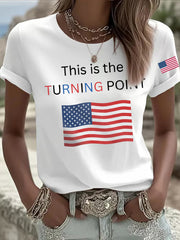 Women's This Is The Turning Point Printed T-shirt