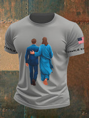 Men's A True Patriot Printed Casual T-Shirt