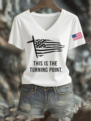 Women's This Is The Turning Point Printed T-shirt