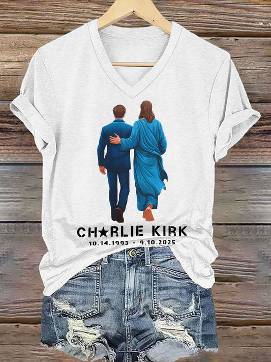 Women's A True Patriot Printed Casual T-Shirt