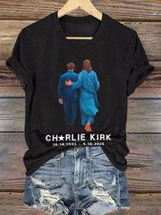 Women's A True Patriot Printed Casual T-Shirt