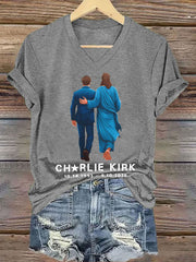 Women's A True Patriot Printed Casual T-Shirt