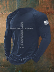 Men's A True Patriot Printed Casual T-Shirt