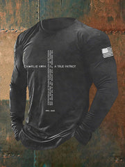 Men's A True Patriot Printed Casual T-Shirt