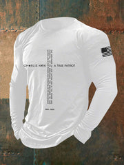 Men's A True Patriot Printed Casual T-Shirt