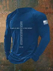 Men's A True Patriot Printed Casual T-Shirt