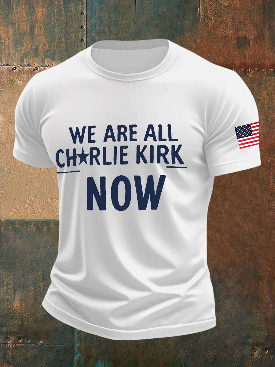 Men's A True Patriot Printed Casual T-Shirt
