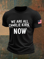 Men's A True Patriot Printed Casual T-Shirt