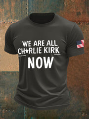 Men's A True Patriot Printed Casual T-Shirt