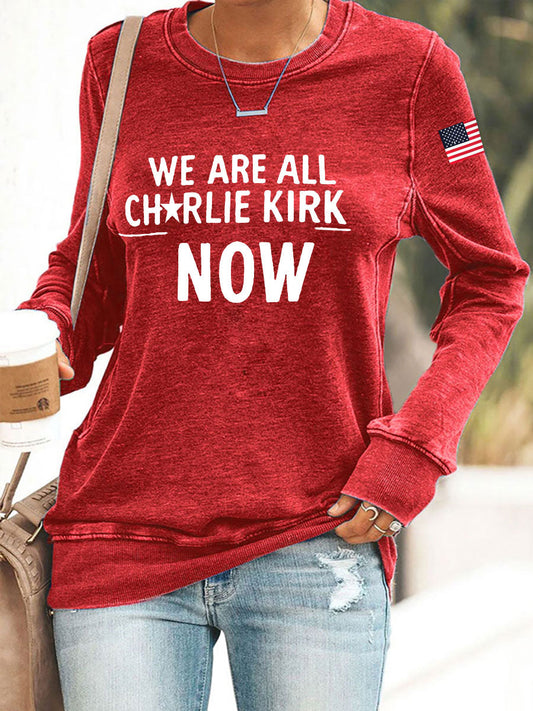 Women's A True Patriot Printed Casual Sweatshirt