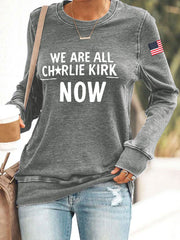Women's A True Patriot Printed Casual Sweatshirt