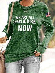 Women's A True Patriot Printed Casual Sweatshirt