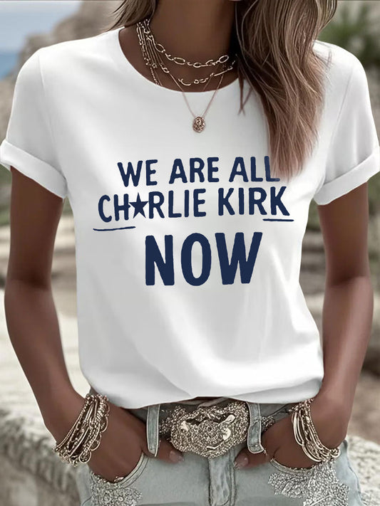 Women's A True Patriot Printed Casual T-Shirt