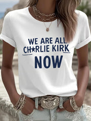 Women's A True Patriot Printed Casual T-Shirt