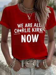 Women's A True Patriot Printed Casual T-Shirt