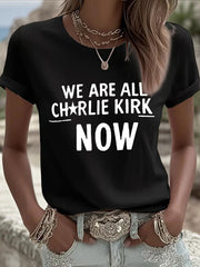 Women's A True Patriot Printed Casual T-Shirt