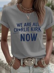 Women's A True Patriot Printed Casual T-Shirt
