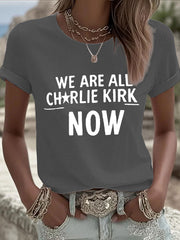 Women's A True Patriot Printed Casual T-Shirt