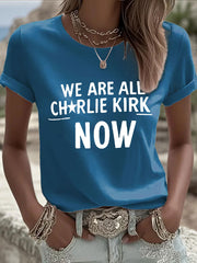 Women's A True Patriot Printed Casual T-Shirt