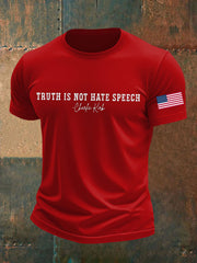 Men's Truth Is Not Hate Speech Printed T-shirt