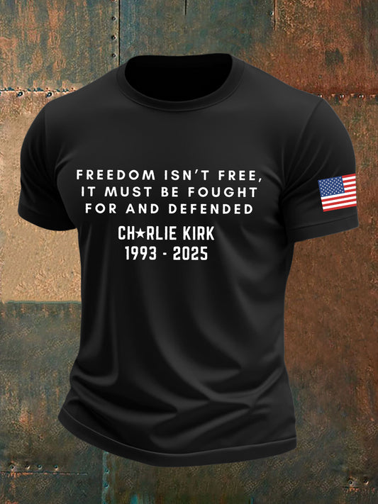 Men's Charlie Kirk Printed T-shirt