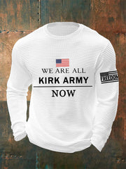 Men's We Are All Charlie Kirk Army Now! R.I.P Charlie Kirk Waffle Top