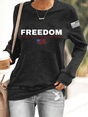 Women's Freedom Don't s Top Fighting R.I.P Charlie Kirk Sweatshirt