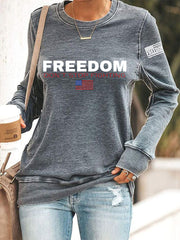 Women's Freedom Don't s Top Fighting R.I.P Charlie Kirk Sweatshirt