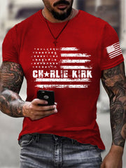 Men's A True Patriot Printed Casual T-Shirt